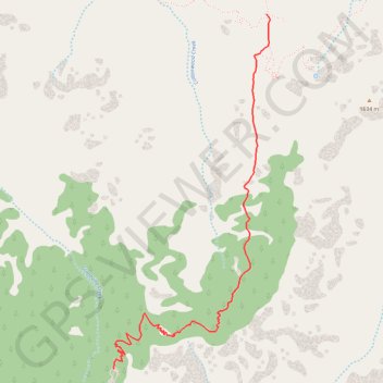 Trace GPS Horseshoe Mesa (Grand Canyon), itinéraire, parcours