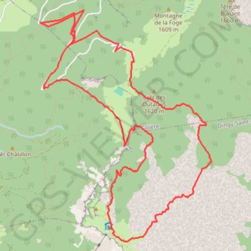 Trace GPS Tour Parmelan, itinéraire, parcours