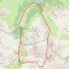 Trace GPS Grand Barbat en circuit depuis le lac d'Estaing, itinéraire, parcours