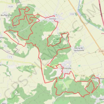 Trace GPS Rando de la Saint Aubeu Cormicy, itinéraire, parcours