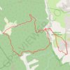Trace GPS Course du Glandasse 210616 MBR, itinéraire, parcours