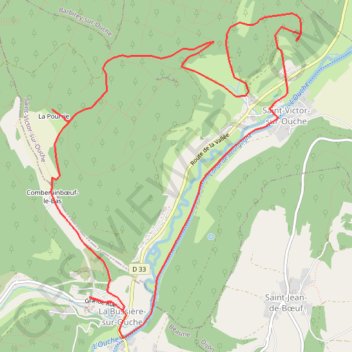 Trace GPS Château de Marigny, itinéraire, parcours