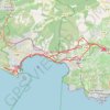 Trace GPS De La Cadière d'Azur jusqu'aux calanques du Mugel et de Figuerolles, itinéraire, parcours