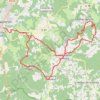 Trace GPS Nontron vers St Pardoux la Riviere, itinéraire, parcours