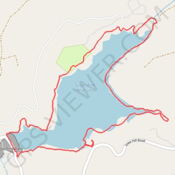 Trace GPS Sugar Pine Reservoir Loop, itinéraire, parcours