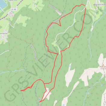 Trace GPS La Ruchère - Arpison (Saint Pierre d'Entremont), itinéraire, parcours