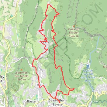 Trace GPS Pragondran - Montbasin, itinéraire, parcours