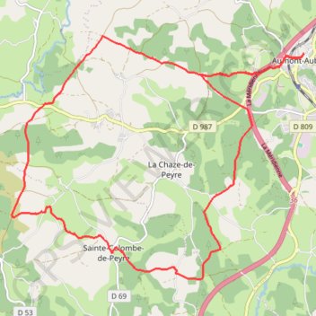 Trace GPS Peyre-en-Aubrac Cyclisme, itinéraire, parcours