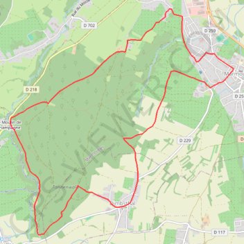 Trace GPS Grand tour du Tannenwald, itinéraire, parcours