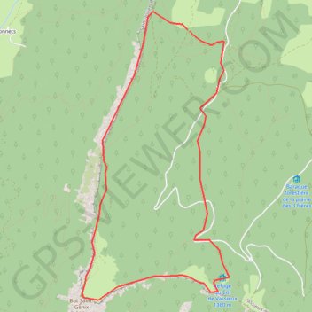 Trace GPS Col de vassieux - But Saint-Genix, itinéraire, parcours