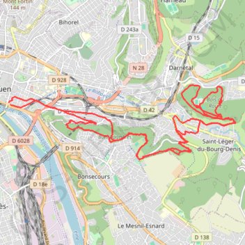Trace GPS Mont Gargan-Bois du Roule, itinéraire, parcours