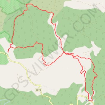 Trace GPS Vidauban-La Nible-Malatrache-La Mourre, itinéraire, parcours