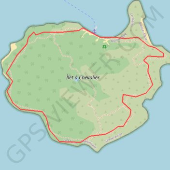 Trace GPS Tour de l'Îlet Chevalier, itinéraire, parcours