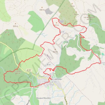 Trace GPS Villecroze-La Tour Grimaldi, itinéraire, parcours