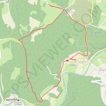 Trace GPS Saint Sulpice (Lot), itinéraire, parcours