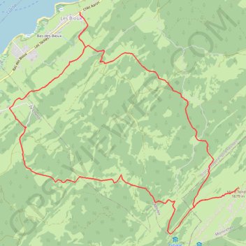 Trace GPS From the Lake de Joux to the Mont Tendre, itinéraire, parcours