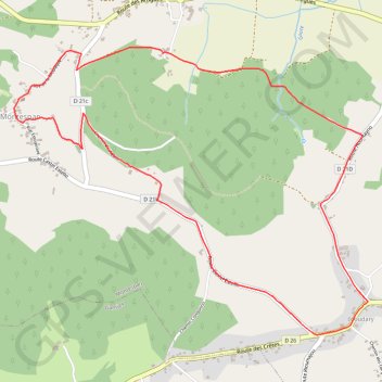Trace GPS Montespan - Léoudary, itinéraire, parcours
