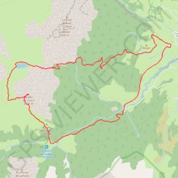 Trace GPS Dec de Lhurs cara Sur, itinéraire, parcours