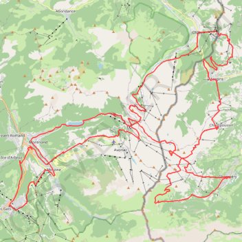 Trace GPS Enduro Tour Mountain Bike des Portes du Soleil, itinéraire, parcours