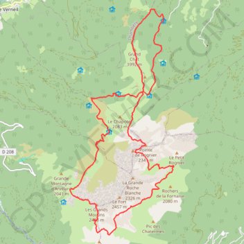Trace GPS Tour de la Pointe de Rognier, itinéraire, parcours