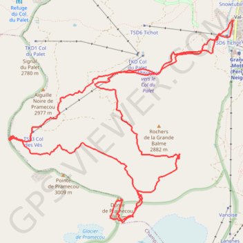 Trace GPS Dome de Pramecou, itinéraire, parcours