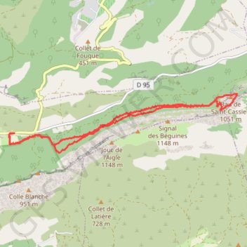 Trace GPS Le Paradis - La Sainte Baume, itinéraire, parcours