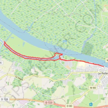 Trace GPS Canal de la Martinière, itinéraire, parcours