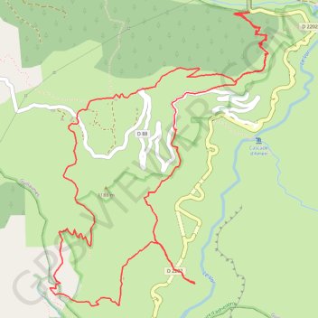 Trace GPS Gorges de Dalius (Alpes Maritimes), itinéraire, parcours