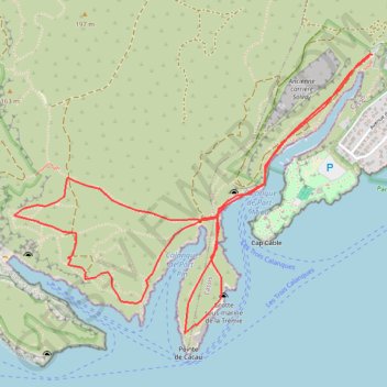 Trace GPS Plateau d'En-Vau, itinéraire, parcours