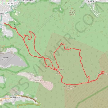 Trace GPS Au dessus des Bruyères, itinéraire, parcours