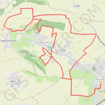 Trace GPS Rando de la Saint-Martin - Aigueperse, itinéraire, parcours