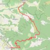 Trace GPS Grande Traversée des PréAlpes : Châtillon-en-Diois - Luc-en-Diois, itinéraire, parcours
