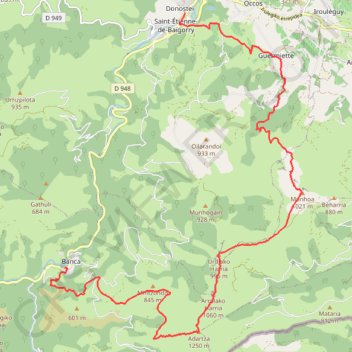 Trace GPS De Banca à Baigorri, itinéraire, parcours
