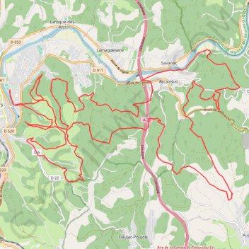 Trace GPS Concerto pour 6 igues à Cahors, itinéraire, parcours