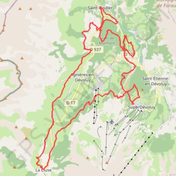 Trace GPS 50km "Affûte tes mollets" Eterlou 2021, itinéraire, parcours