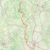 Trace GPS Route et Rue Du Larzelier1 à Rue de Saint-Andeux et Chemin Des Genièvres, itinéraire, parcours