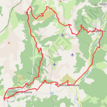 Trace GPS Tour de la Montagne de Chamatte, itinéraire, parcours