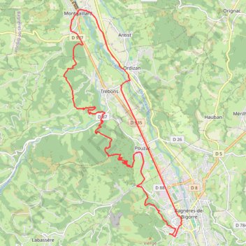 Trace GPS Haute Bigorre - Les Jambous, itinéraire, parcours