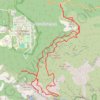 Trace GPS Calanques Sugiton Morgiou depuis le col Gineste, itinéraire, parcours