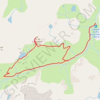 Trace GPS Pic de Cabaillère, itinéraire, parcours