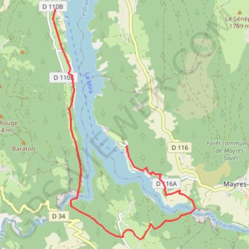 Trace GPS Les passerelles himalayennes, itinéraire, parcours