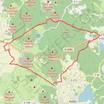 Trace GPS Les Cheires Hautes (2017) ITI0031, itinéraire, parcours