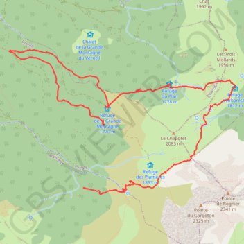 Trace GPS Tour du Chapotet, itinéraire, parcours