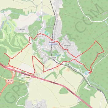 Trace GPS Presles - rando des trois dolmens, itinéraire, parcours