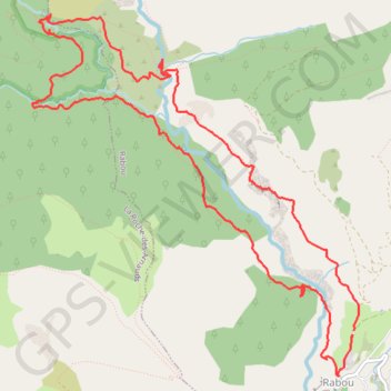 Trace GPS Rando pédestre à Rabou, itinéraire, parcours
