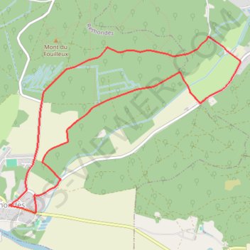 Trace GPS Circuit des 17 frères - Rethondes, itinéraire, parcours