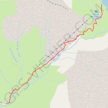 Trace GPS Lac du Goléon depuis le Pré Rond, itinéraire, parcours