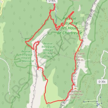 Trace GPS 3 tunnels de Chartreuse, itinéraire, parcours
