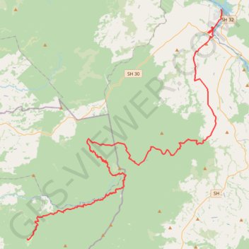 Trace GPS Mangakino - Piropiro, itinéraire, parcours