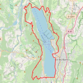 Trace GPS Trail du tour du lac, itinéraire, parcours